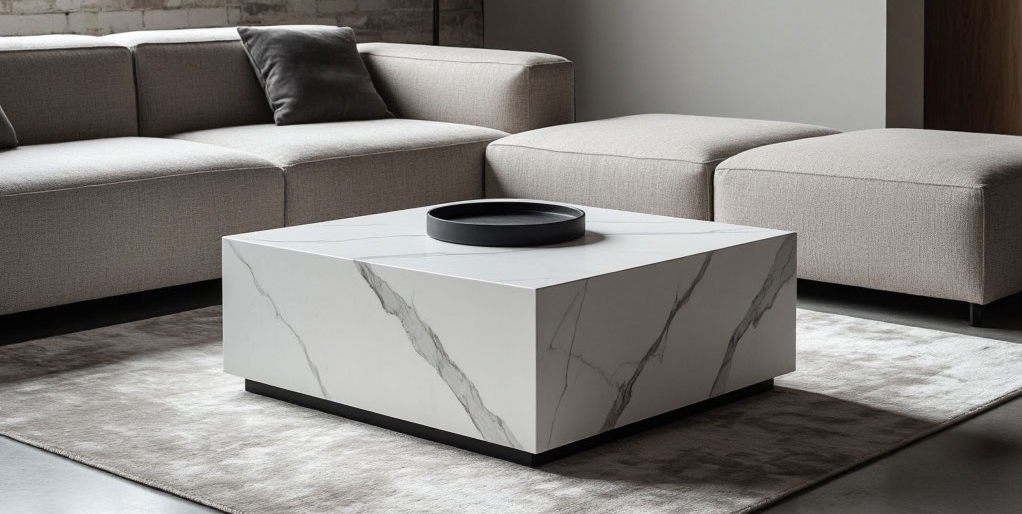 дизайнерский журнальный столик из керамогранита